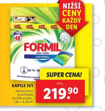Lidl Formil kapsle 3v1 nabídka