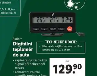 Lidl Digitální teploměr do auta nabídka