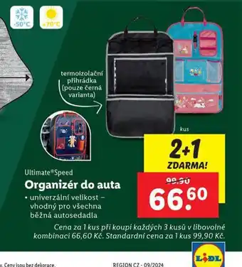 Lidl Organizér do auta nabídka