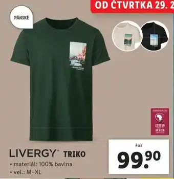 Lidl Pánské triko nabídka