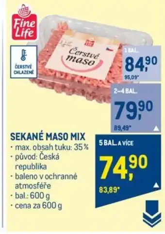 Makro SEKANÉ MASO MIX nabídka