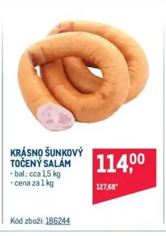 Makro KRÁSNO ŠUNKOVÝ TOČENÝ SALÁM nabídka