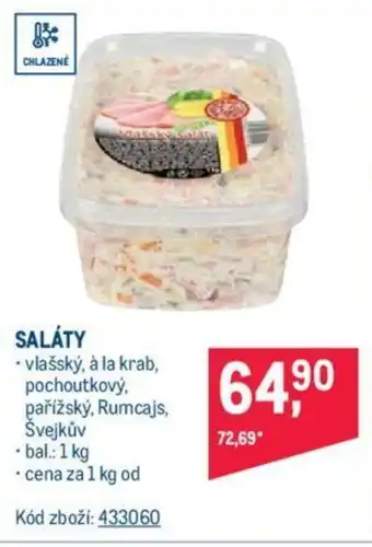 Makro SALÁTY nabídka