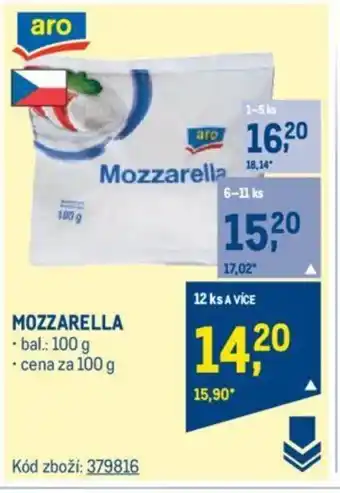 Makro MOZZARELLA nabídka