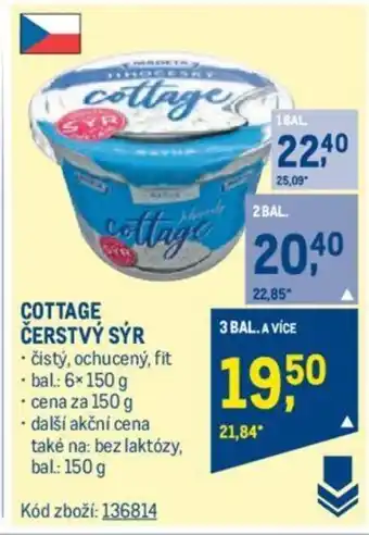 Makro COTTAGE ČERSTVÝ SÝR nabídka