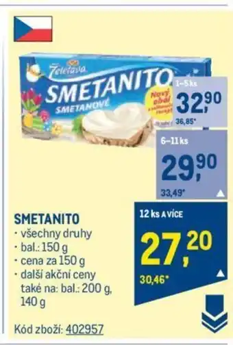 Makro SMETANITO nabídka