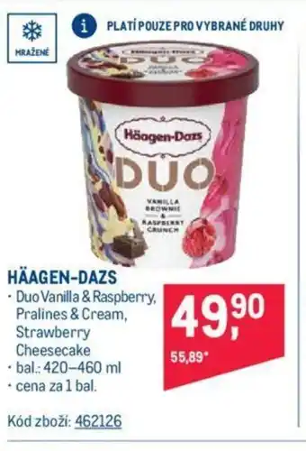 Makro HÄAGEN-DAZS nabídka