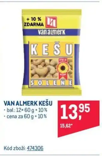 Makro VAN ALMERK KEŠU nabídka