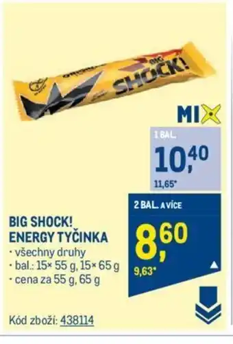Makro BIG SHOCK! ENERGY TYČINKA nabídka
