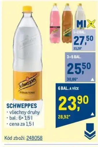Makro SCHWEPPES nabídka