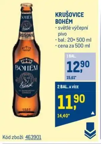 Makro KRUŠOVICE BOHÉM nabídka
