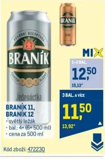Makro BRANÍK 11, BRANÍK 12 nabídka