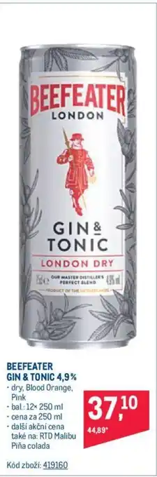Makro BEEFEATER GIN & TONIC 4,9% nabídka