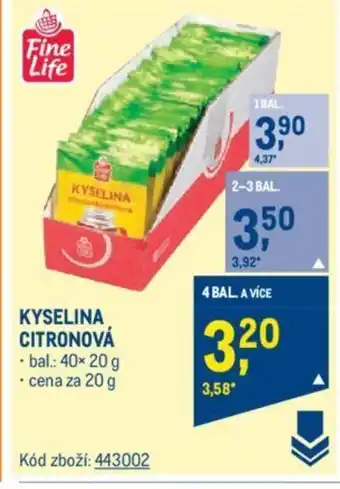 KYSELINA CITRONOVÁ