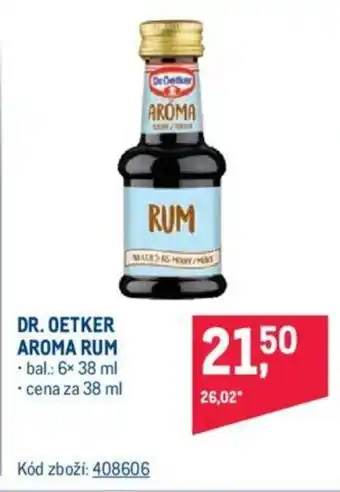 Makro DR. OETKER AROMA RUM nabídka