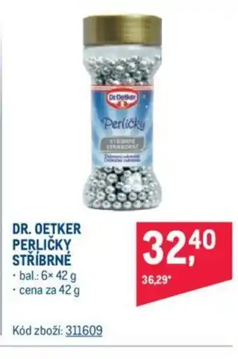 Makro DR. OETKER PERLIČKY STŘÍBRNÉ nabídka