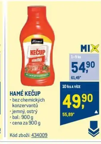 Makro HAMÉ KEČUP nabídka