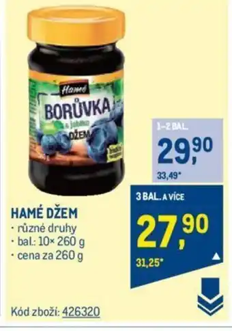 Makro HAMÉ DŽEM nabídka