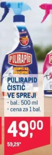 Makro PULIRAPID ČISTIČ VE SPREJI nabídka