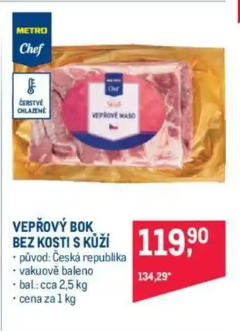 Makro VEPŘOVÝ BOK BEZ KOSTI S KŮŽÍ nabídka