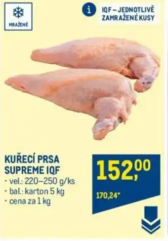 Makro KUŘECÍ PRSA SUPREME IQF nabídka