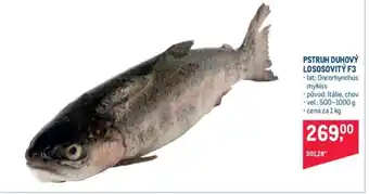Makro PSTRUH DUHOVÝ LOSOSOVITÝ F3 nabídka