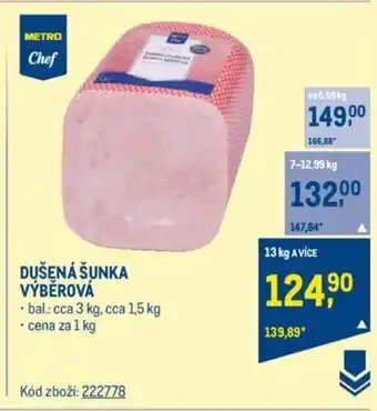 Makro DUŠENÁ ŠUNKA VÝBĚROVÁ nabídka