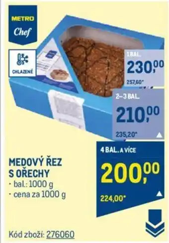 Makro MEDOVÝ ŘEZ S OŘECHY nabídka
