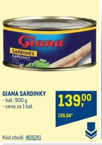 Makro GIANA SARDINKY nabídka