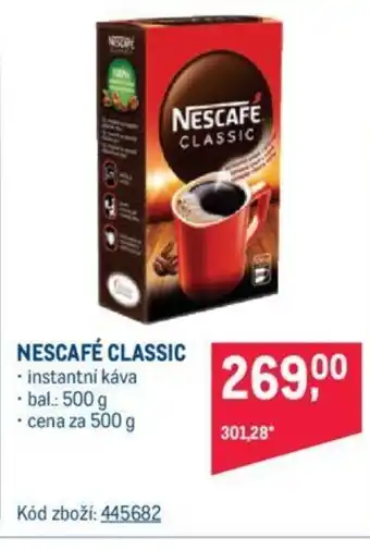 Makro NESCAFÉ CLASSIC nabídka