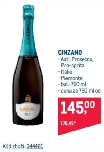 Makro CINZANO nabídka