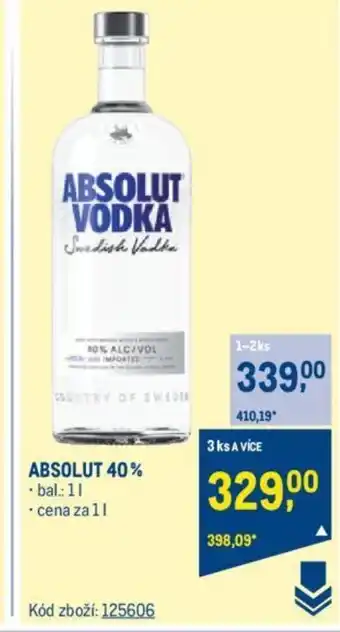 Makro ABSOLUT 40% nabídka