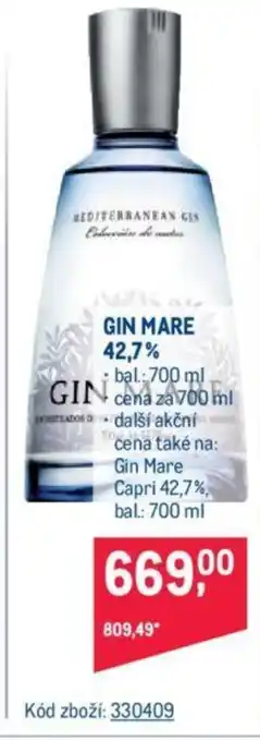 Makro GIN MARE 42,7% nabídka
