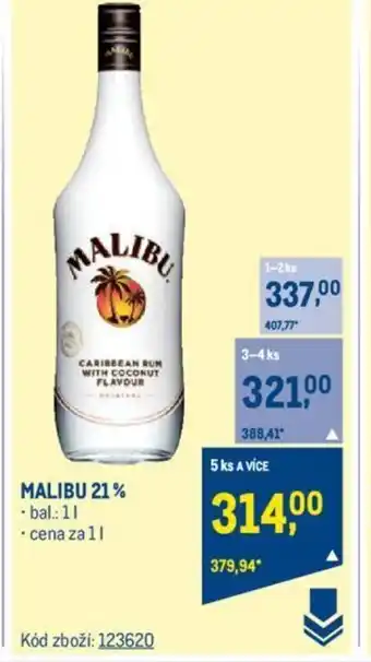 Makro MALIBU 21% nabídka