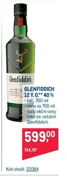 Makro GLENFIDDICH 12 Y.O. 40% nabídka