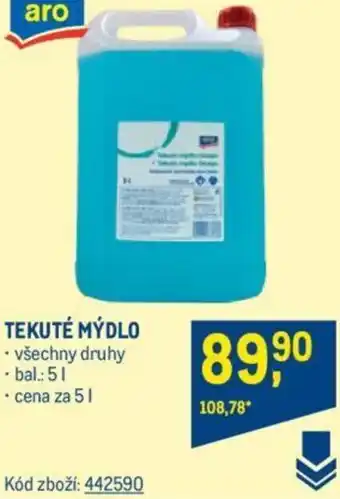 Makro TEKUTÉ MYDLO nabídka