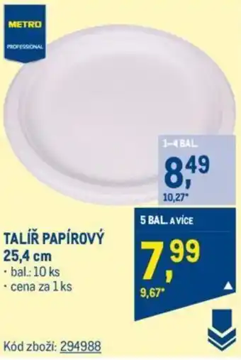 Makro TALÍŘ PAPÍROVÝ 25.4 cm nabídka