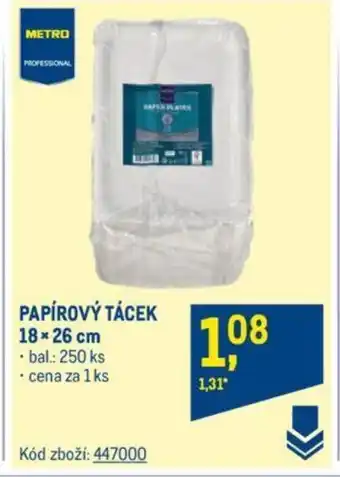 Makro PAPÍROVÝ TÁCEK 18 x 26 cm nabídka