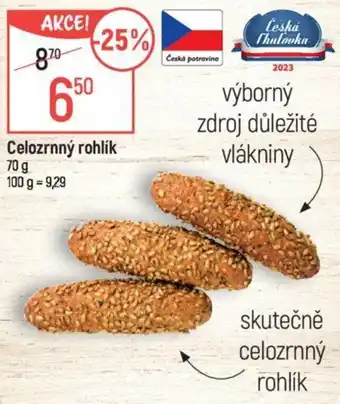Globus Celozrnný rohlík nabídka