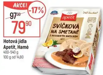 Globus Hotová jídla Apetit, Hamé nabídka
