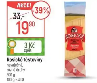 Globus Rosické těstoviny nabídka