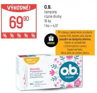 Globus O.B. tampony nabídka