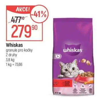 Globus Whiskas granule pro kočky nabídka