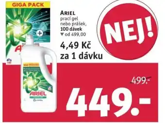 ARIEL prací gel nebo prášek