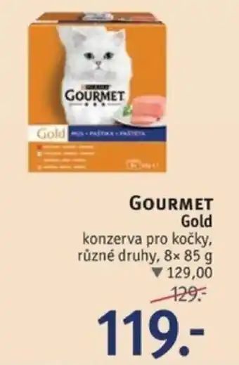 Rossmann GOURMET Gold konzerva pro kočky nabídka