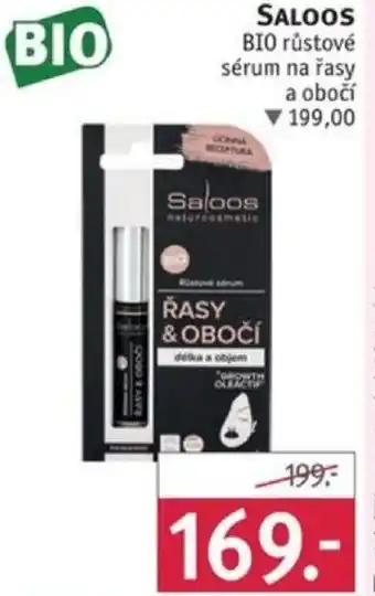 Rossmann SALOOS BIO růstové sérum na řasy a obočí nabídka