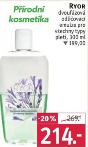 Rossmann RYOR dvoufázová odličovací nabídka