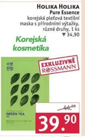 Rossmann HOLIKA HOLIKA Pure Essence nabídka