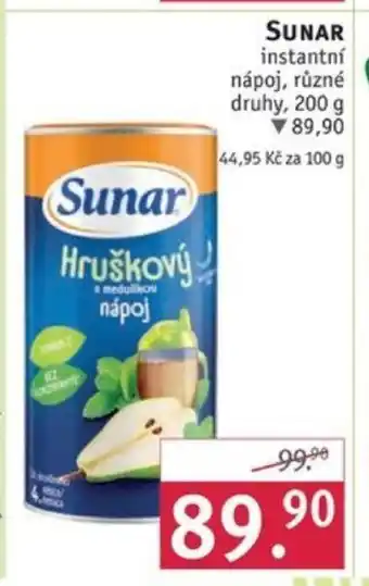 Rossmann SUNAR instantní nápoj nabídka