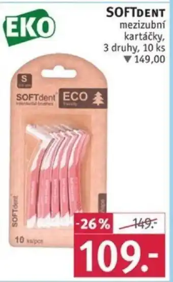 Rossmann SOFTDENT mezizubní kartáčky nabídka